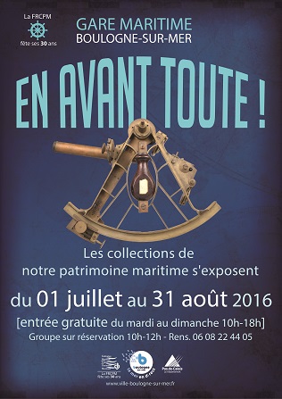 Affiche expo En avant toute ! - Ville de Boulogne-sur-Mer